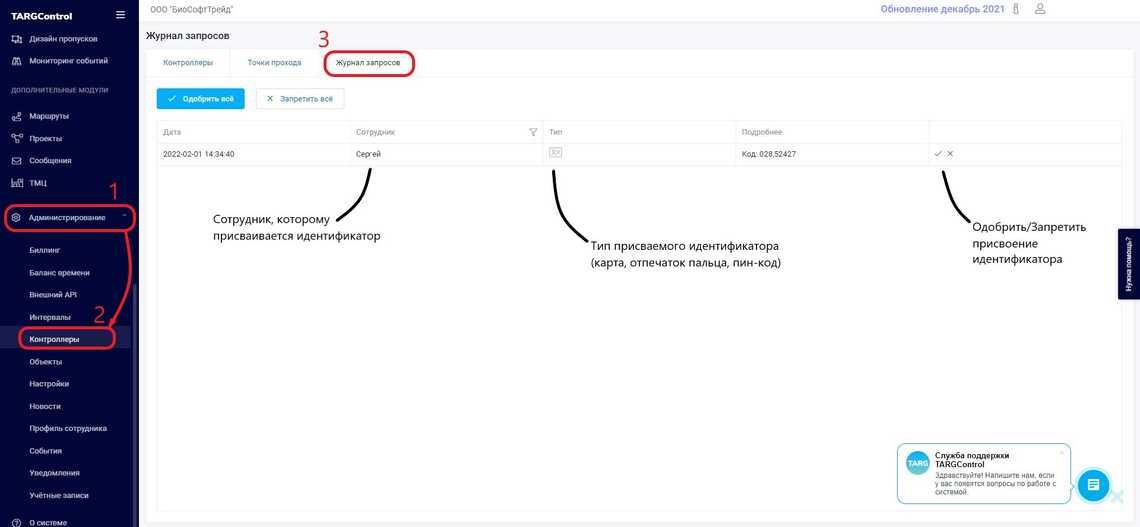 Журнал запросов