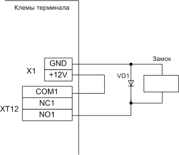 podklyucheniye elektromagnitnogo zamka