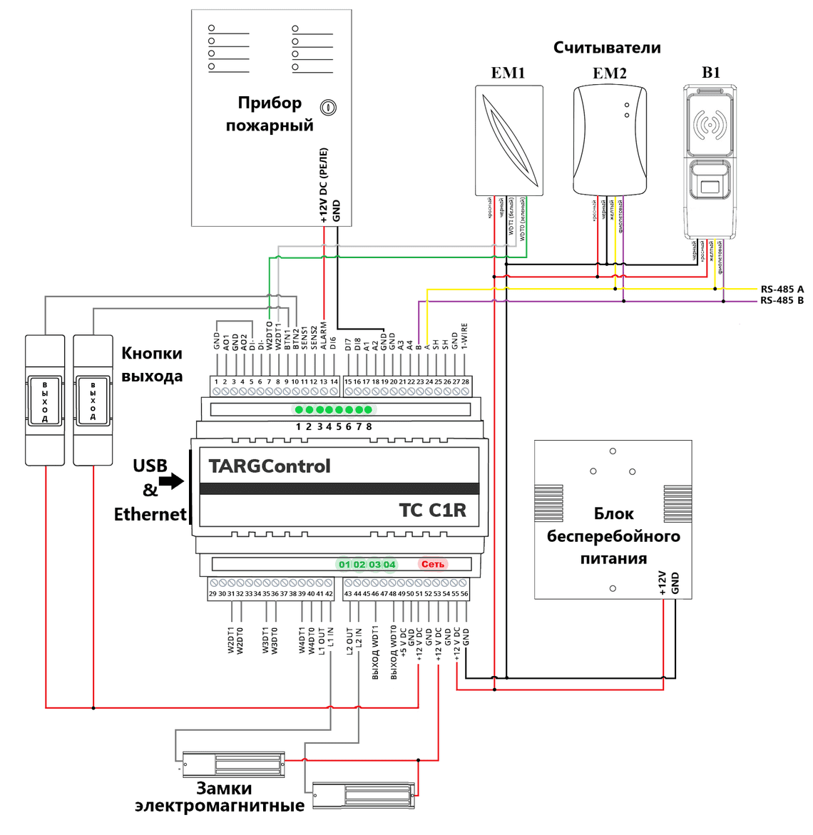 skhema podklyucheniya k c1r